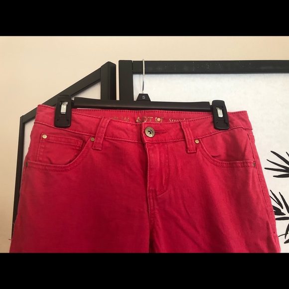 Bright Pink Straight Leg Jeans - Picture 2 of 5